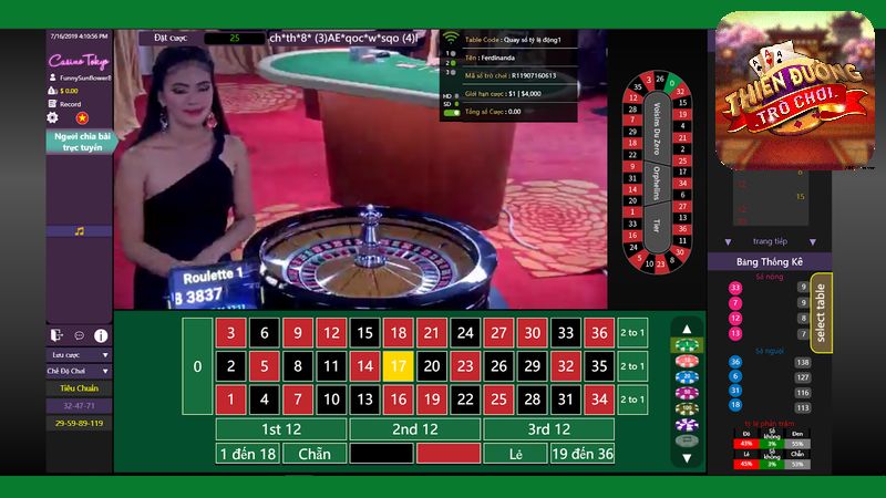 Roulette Live Casino Thiên đường trò chơi